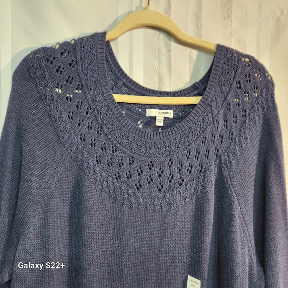 SOMONA BLUE PLUS SIZE LONGSLEEVE SWEATER SIZE XXL - Picture 2 of 11